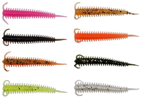 Kendo Silicones Worm 5cm 10 Adet Pearl White