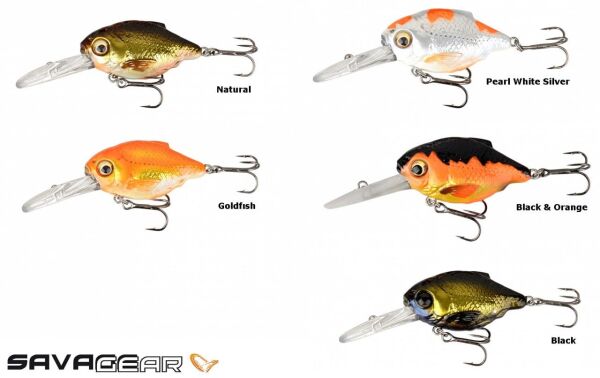 Savage gear 3D Crucian Crank 3,4 cm 3,4 gr SR DR Sahte Balık Goldfish