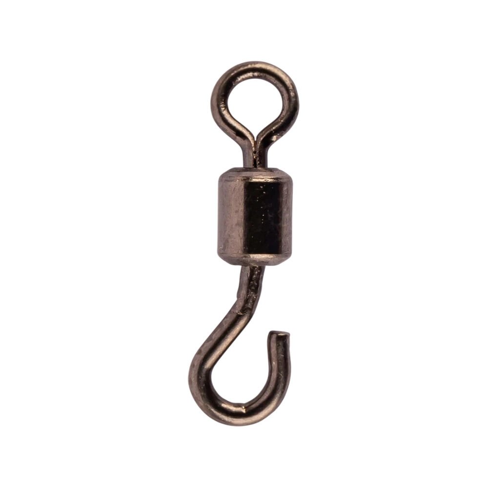 Mustad Open Eye Rolling Swivel DLT03 Fırdöndü BLACK - NO:6 - 10LU
