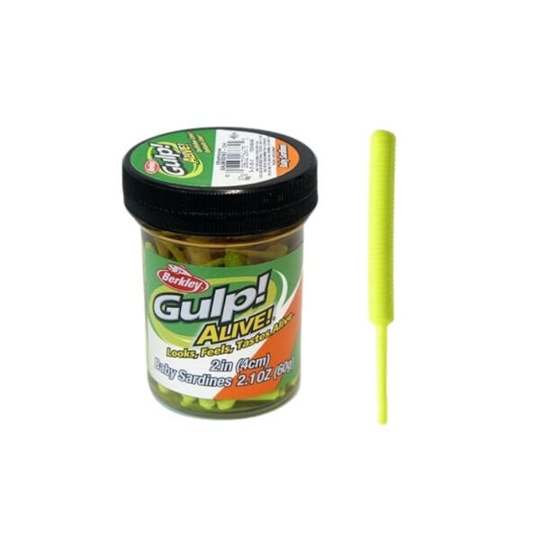 Berkley Gulp Alive Baby Sardine Chartreuse 4cm Suni Yem