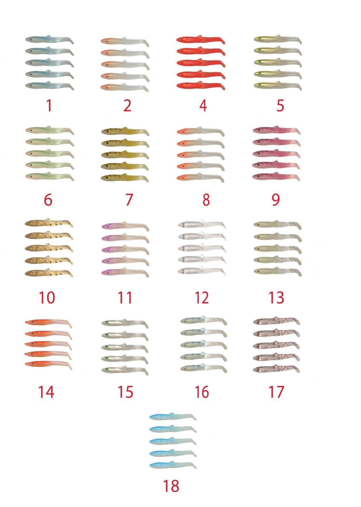 Captain 3595 Elegant 35cm Silikon Zargana 5li Paket Suni Yem