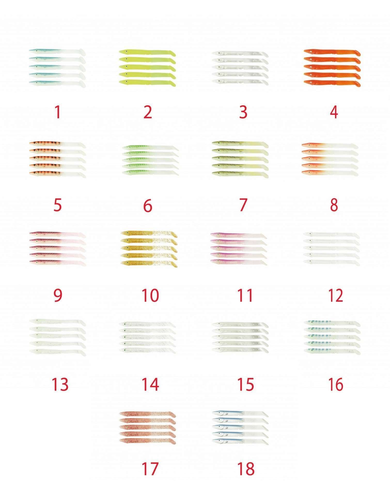 Captain 3598 Elegant 10cm Silikon Zargana 5li Paket Suni Yem