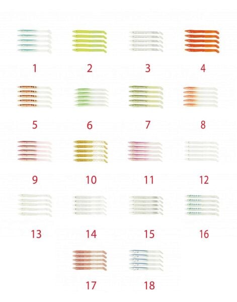 Captain 3598 Elegant 10cm Silikon Zargana 5li Paket Suni Yem