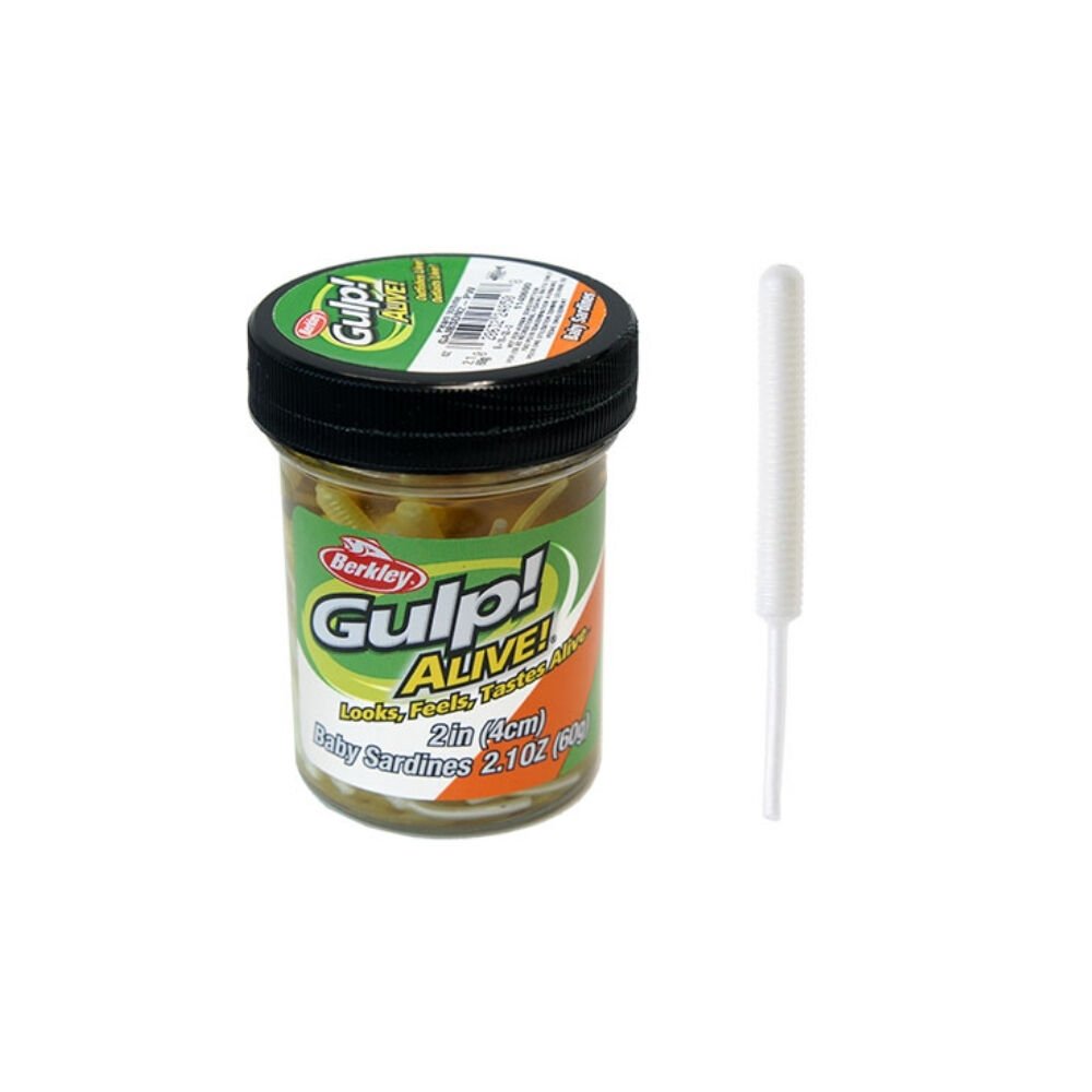 Berkley Gulp Alive Baby Sardine Pearl White 4cm Suni Yem