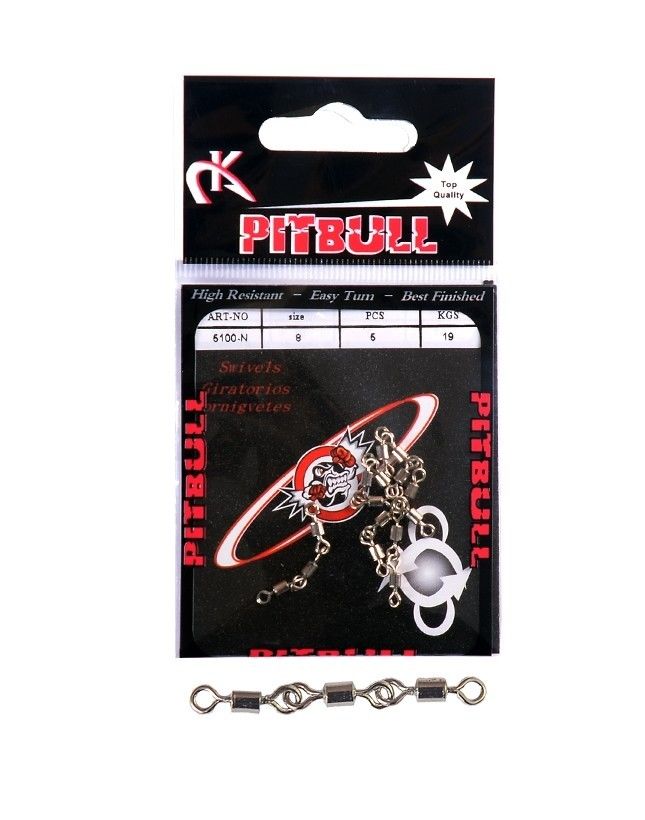 Pitbull 5100 3 Zincir Fırdöndü 5'li Paket Nikel 14