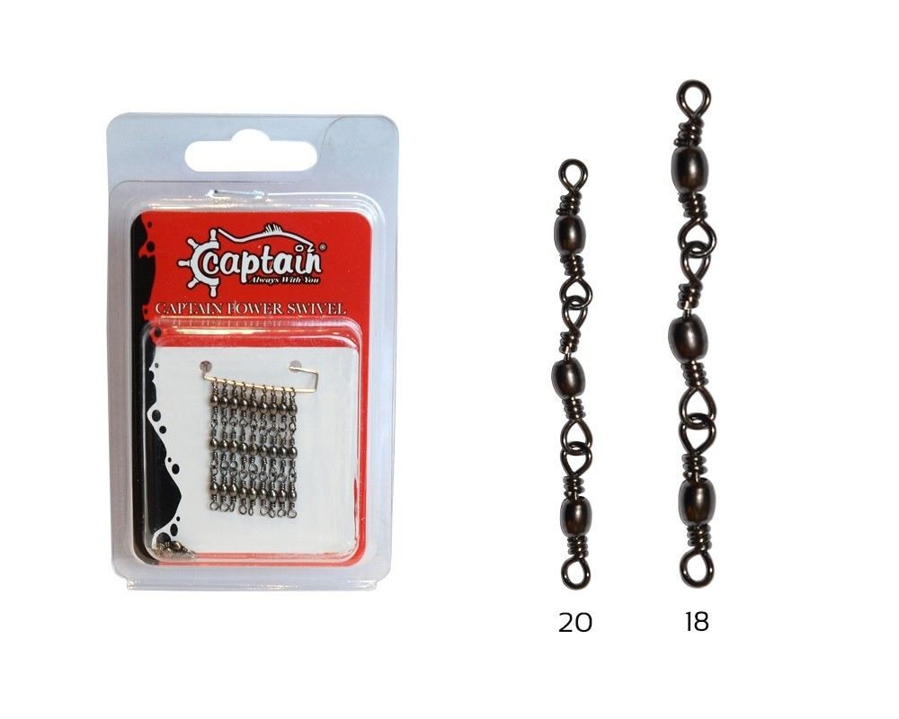 Captain 5105 3 Zincir Fırdöndü 6'lı Paket Black Nikel 18