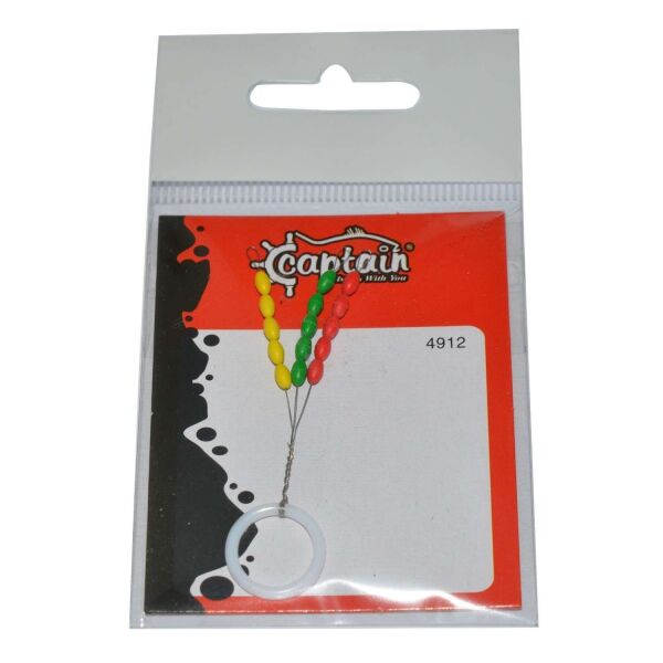 Captain 4912 Stoper 3x5li Paket Renkli Silikon Stopper