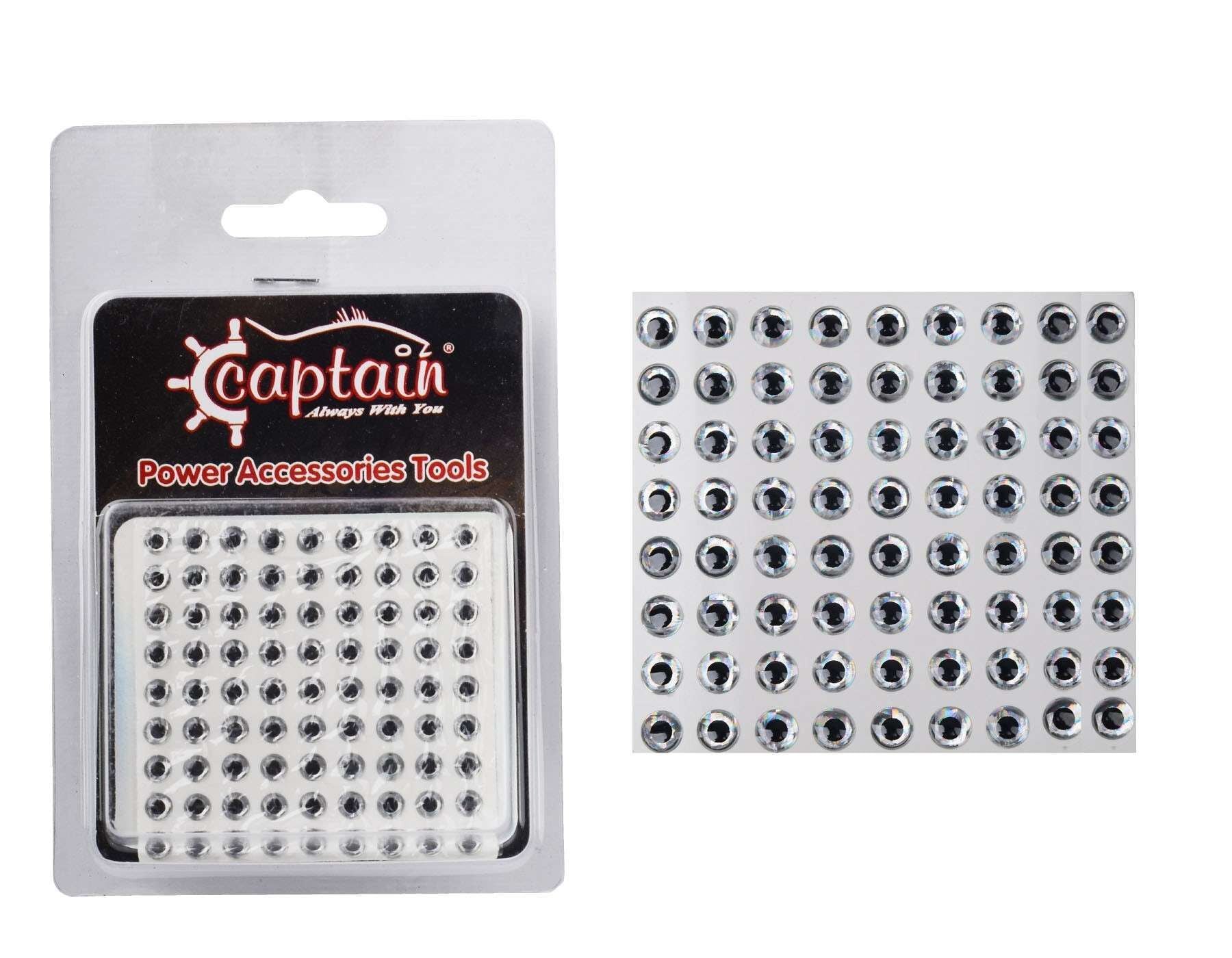 Captain 7632 Göz 6mm Naturel Silikon Damla Göz 64lü Paket