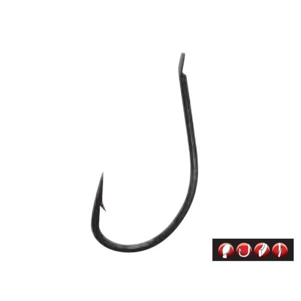 T.GAMAKATSU LS-3020F Siyah Olta İğnesi  #5 1/25