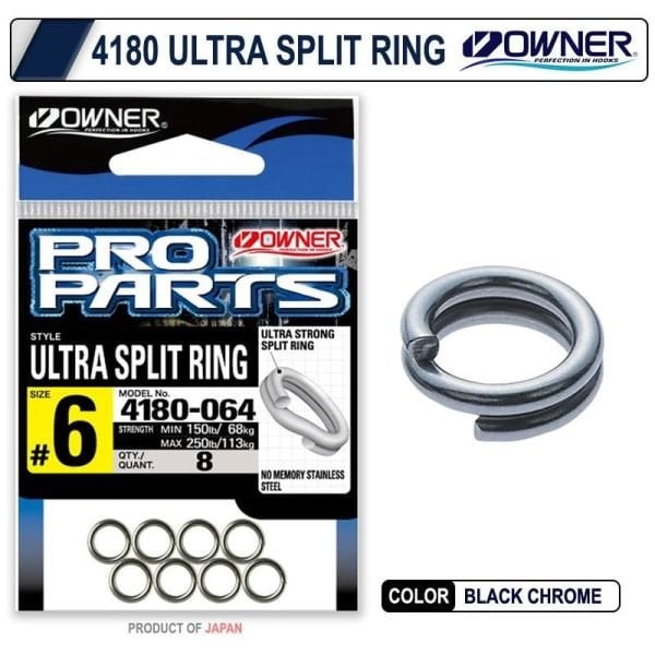 Owner 4180 Split Ring Ultra Wire Jig Halkası No:3