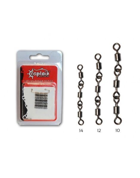 Captain 5110 3 Zincir Rulmanlı Fırdöndü 6'lı Paket Black Nikel 10