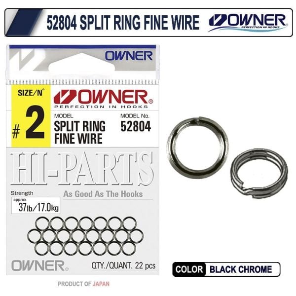 Owner 52804 Split Ring Fine Wire Halka No:2