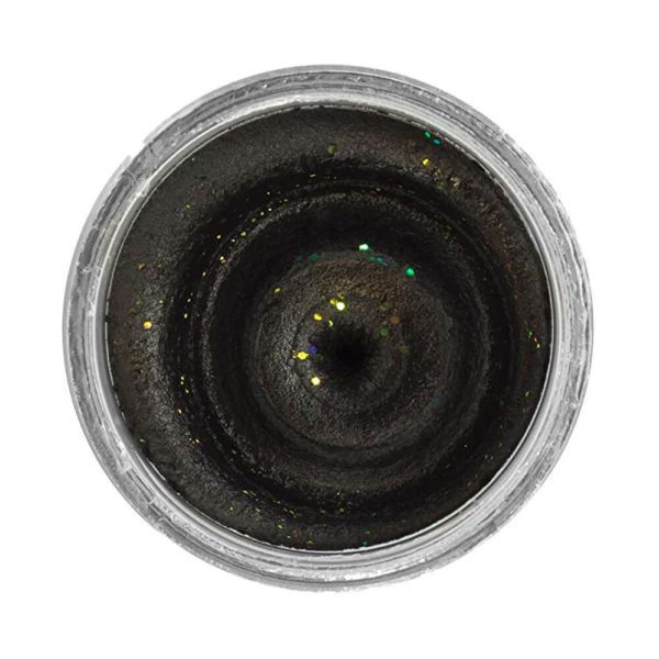 Berkley Powerbait Natural Glitter Trout Bait Garlic Sahte Yemi BLACK - 50 GR