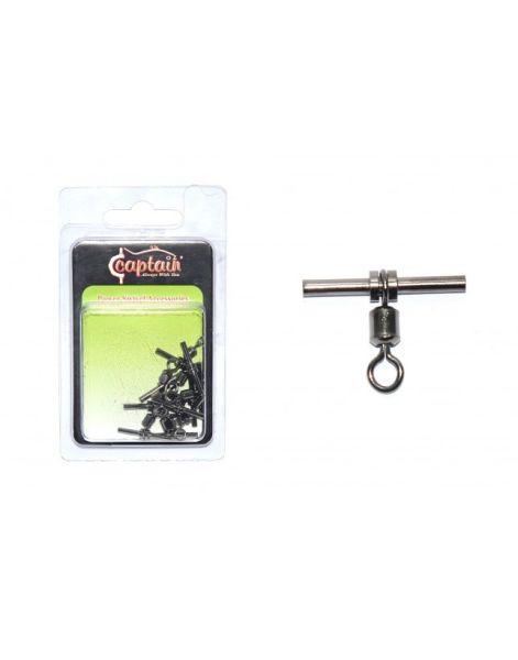 Captain 5127 Tube T Fırdöndü 5'li Paket Black Nikel 5