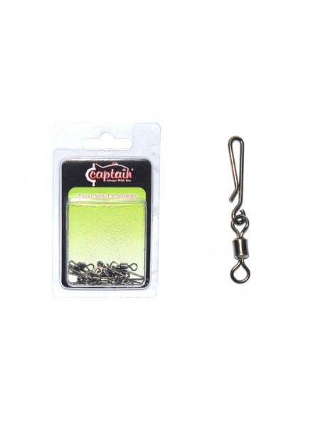 Captain 5128 Speed Sahte Balık Klipsi 10lu Paket Black Nikel 2