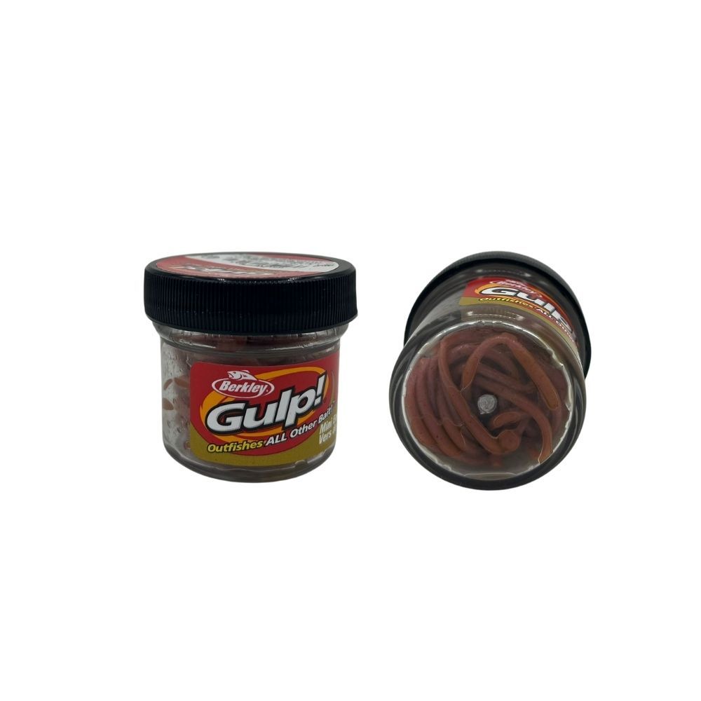 Berkley Gulp Mini Earthworms Sahte Kurt NATURAL BROWN - 3CM