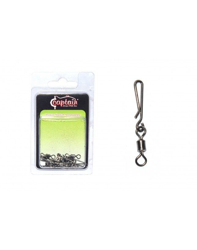 Captain 5128 Speed Sahte Balık Klipsi 10lu Paket Black Nikel 4