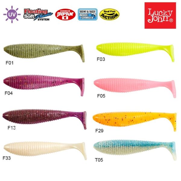Lucky John Joco Shaker 4.5'' (11.43 cm) 3P Silikon Yem F04