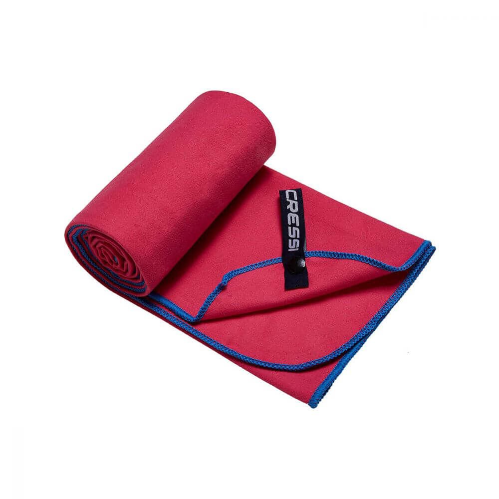 Cressi Mikrofiber İki Renkli Çok Amaçlı Havlu RED - AZURE - 80X160CM