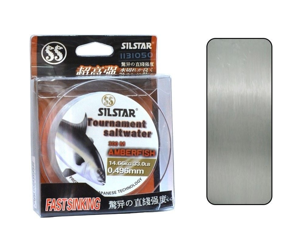 Silstar 1131 Salt Water Amberfish 300mt Monofilament Misina Su Gri 0.30 mm
