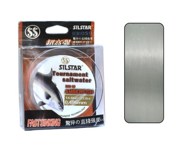 Silstar 1131 Salt Water Amberfish 300mt Monofilament Misina Su Gri 0.30 mm