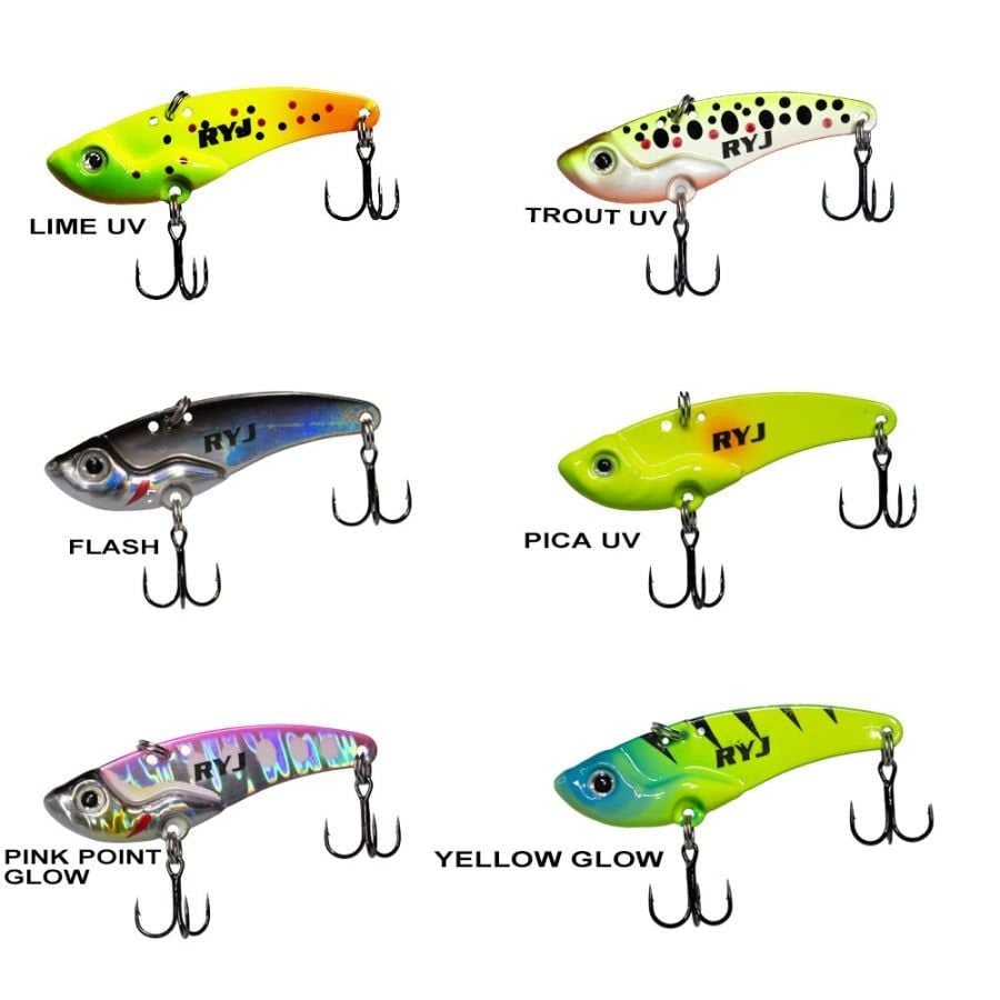 Ryuji Mirror Vib 5.5 cm 15g Vibrasyon Jig Renk: PINK POINT GLOW