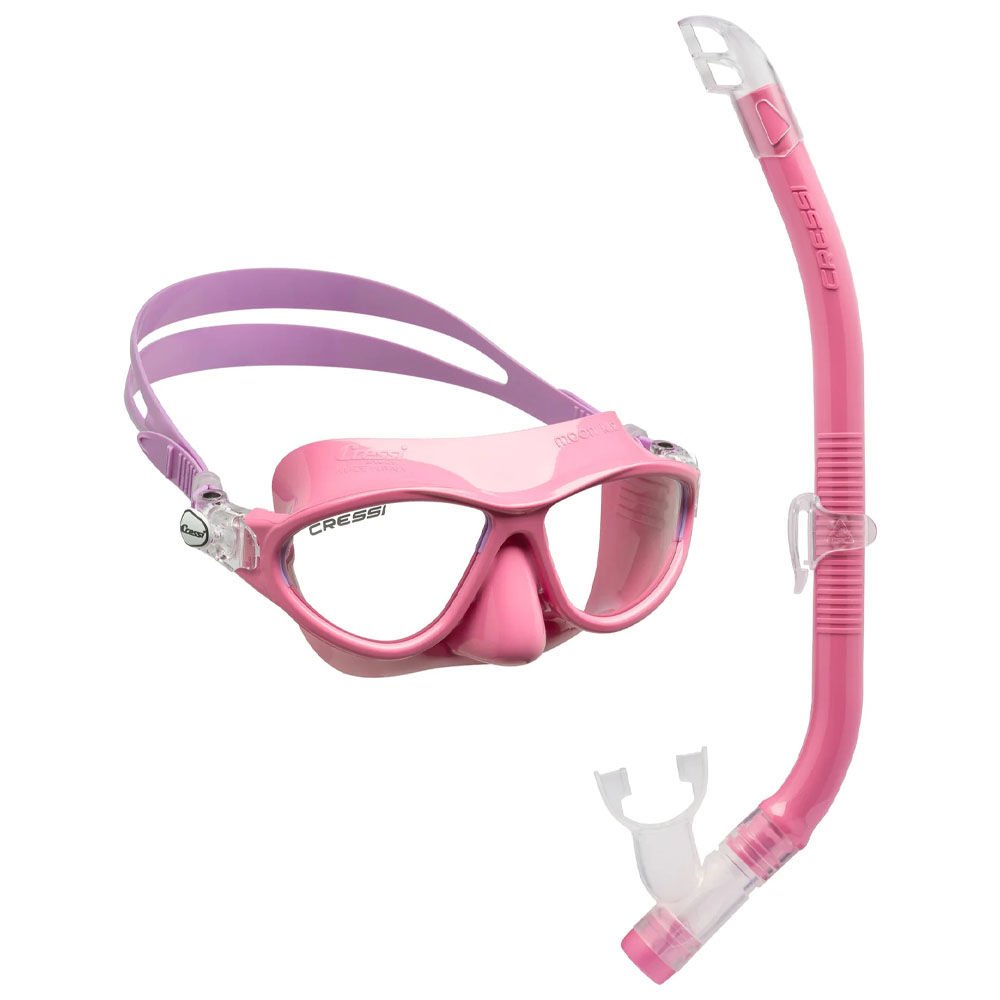 Cressi Moon Maske - Top Şnorkel Çocuk Seti PINK/LILAC