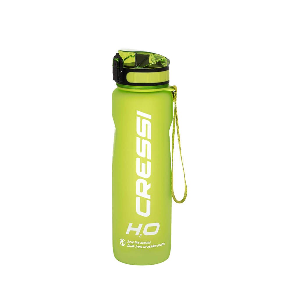 Cressi H2O Frosted Cam Termal Suluk FOSFOR YEŞİL - 1 LT