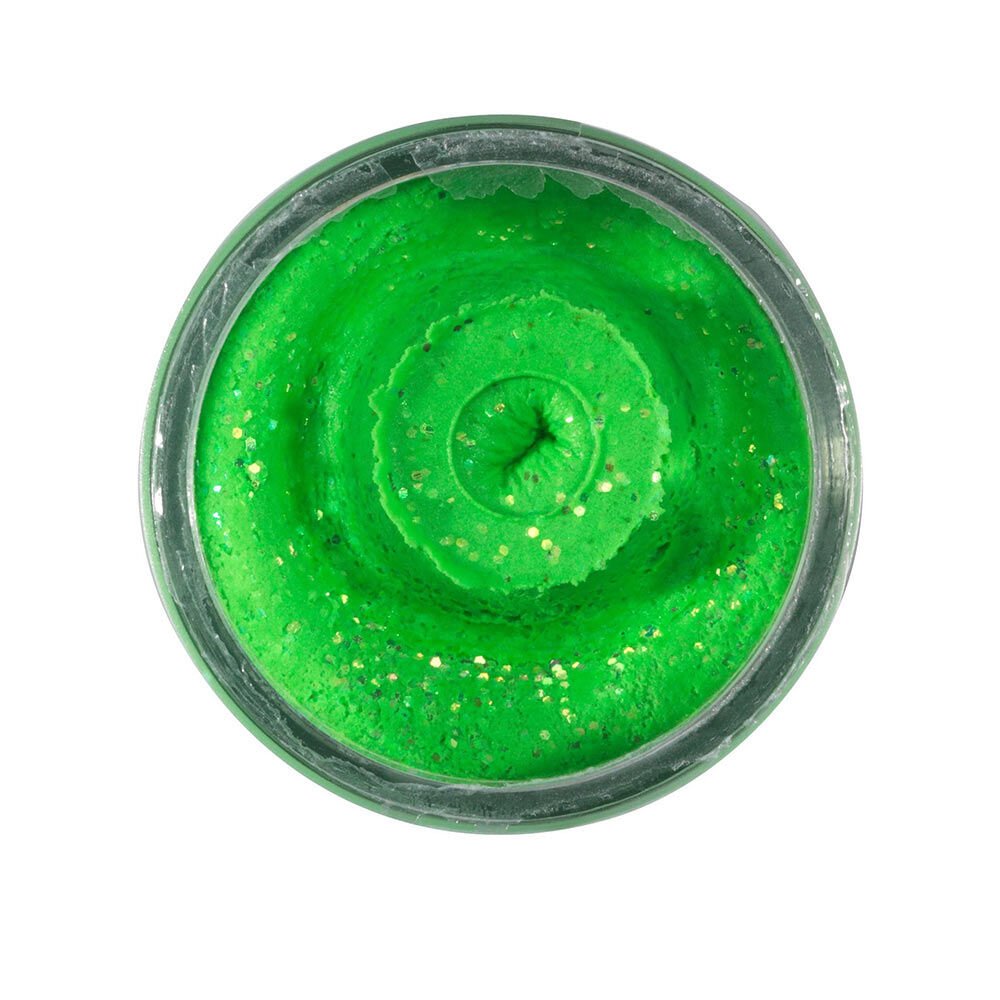 Berkley PowerBait Natural Scent Glitter Hamur Yem SPRING GREEN - GARLIC - 50G