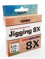 Kendo Jigging 8X Flash 300 mt Örgü İp (FLUO GREEN) 0,23 mm