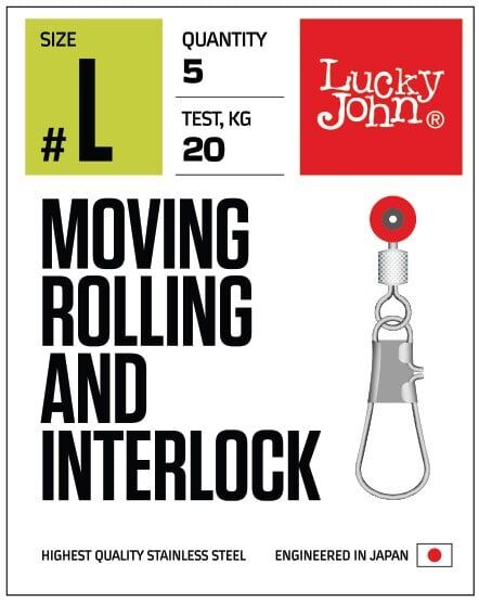 Lucky John Klips 5105 Gözlü Fırdöndülü Klips L