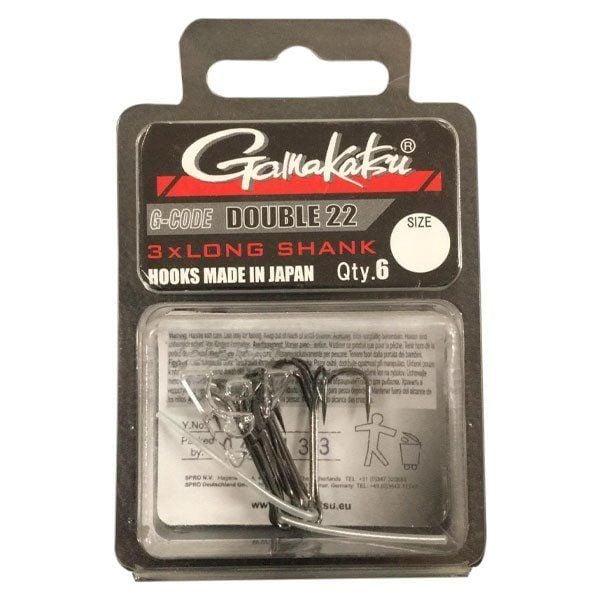 GAMAKATSU Double 22 Long Shank No:6 İkili İğne 6 Adet