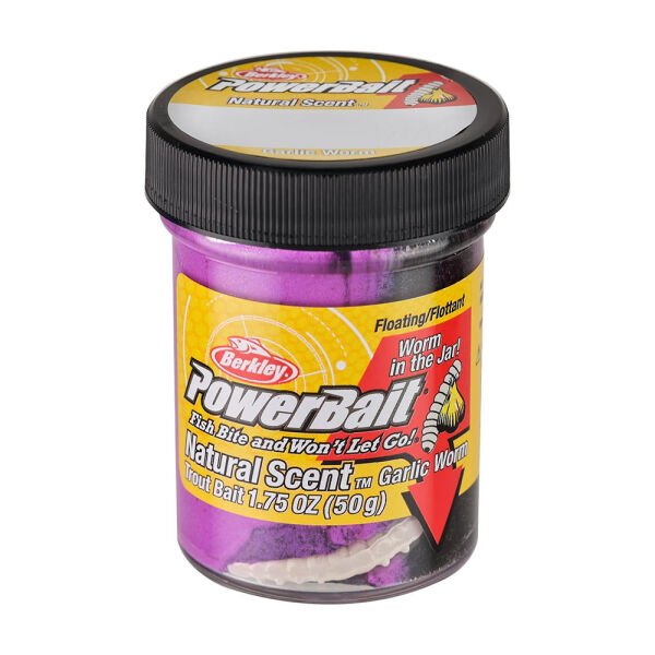 Berkley PowerBait Natural Scent Hamur Yem TEQ SUNRISE GARLIC WORM - 50G