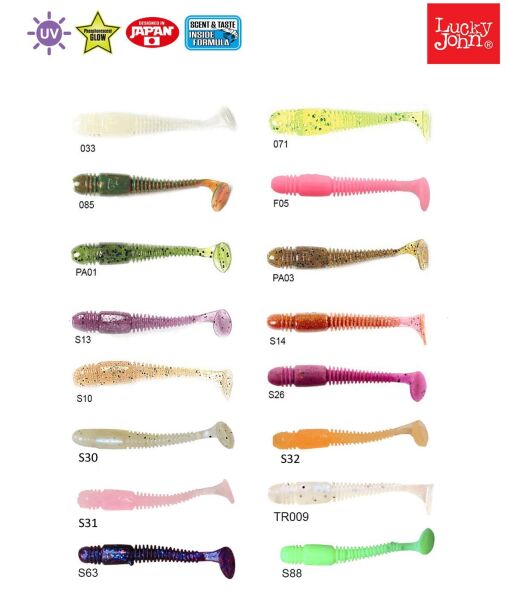 Lucky John Tioga 2'' (5.08 cm) 10P Silikon Yem S13