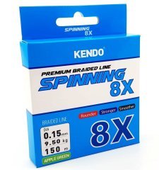 Kendo Spinning 8X Fighting 150 mt Örgü ip (Apple Green) 0,13mm