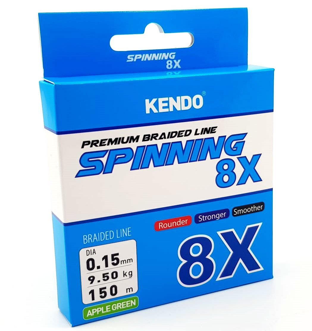Kendo Spinning 8X Fighting 150 mt Örgü ip (Apple Green) 0,17mm