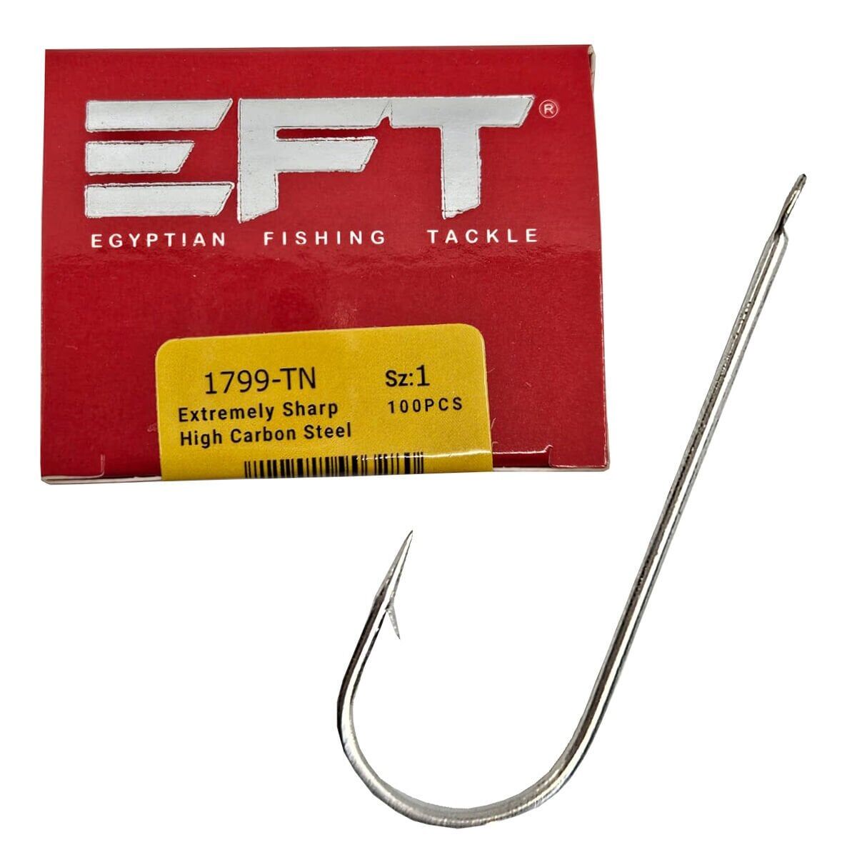 EFT Hook 1799 Beyaz Düz İğne 100 Adet 4