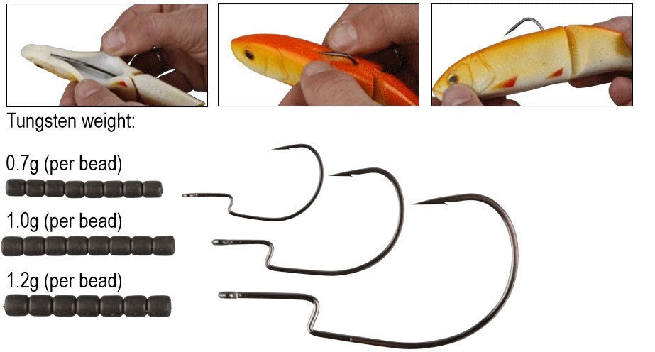Savage gear 4Play Weedless Hook 5 Adet İğne M #4/0