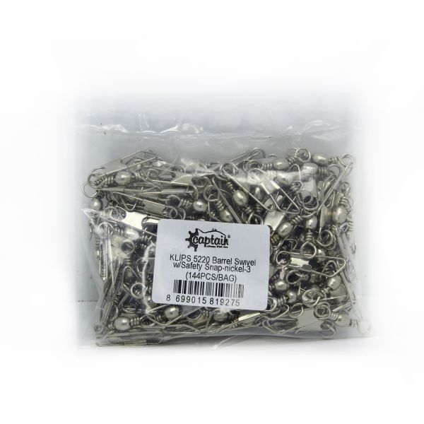 Captain 5220 Klips 144'lü Paket Nikel 3/0