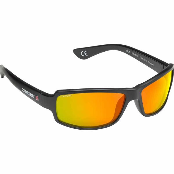 Cressi Ninja Floating Güneş Gözlüğü BLACK/ORANGE LENS