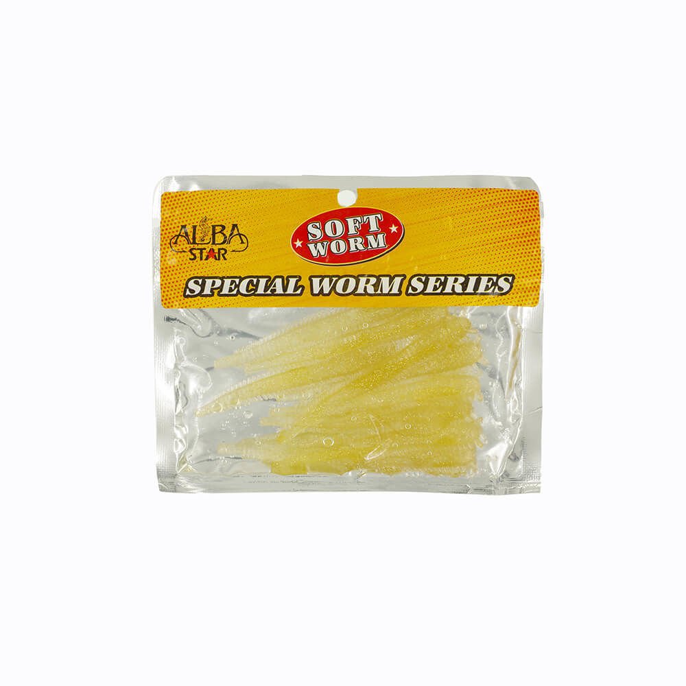 Albastar Special Worm Sahte Kurt SARI SİMLİ - 5CM
