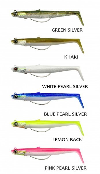 Savage Gear Sandeel V2 Weedless 11.5 cm 22 gr 2+1 Blue Pearl Silver