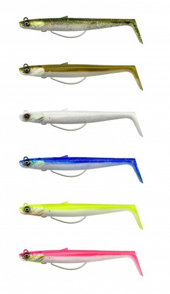 Savage Gear Sandeel V2 Weedless 11.5 cm 22 gr 2+1 Lemon Back