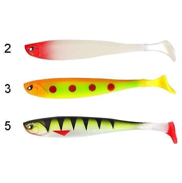 Captain 3072 Pure T-Tail Soft 12cm 5li Paket 10gr Levrek Silikonu Suni Yem
