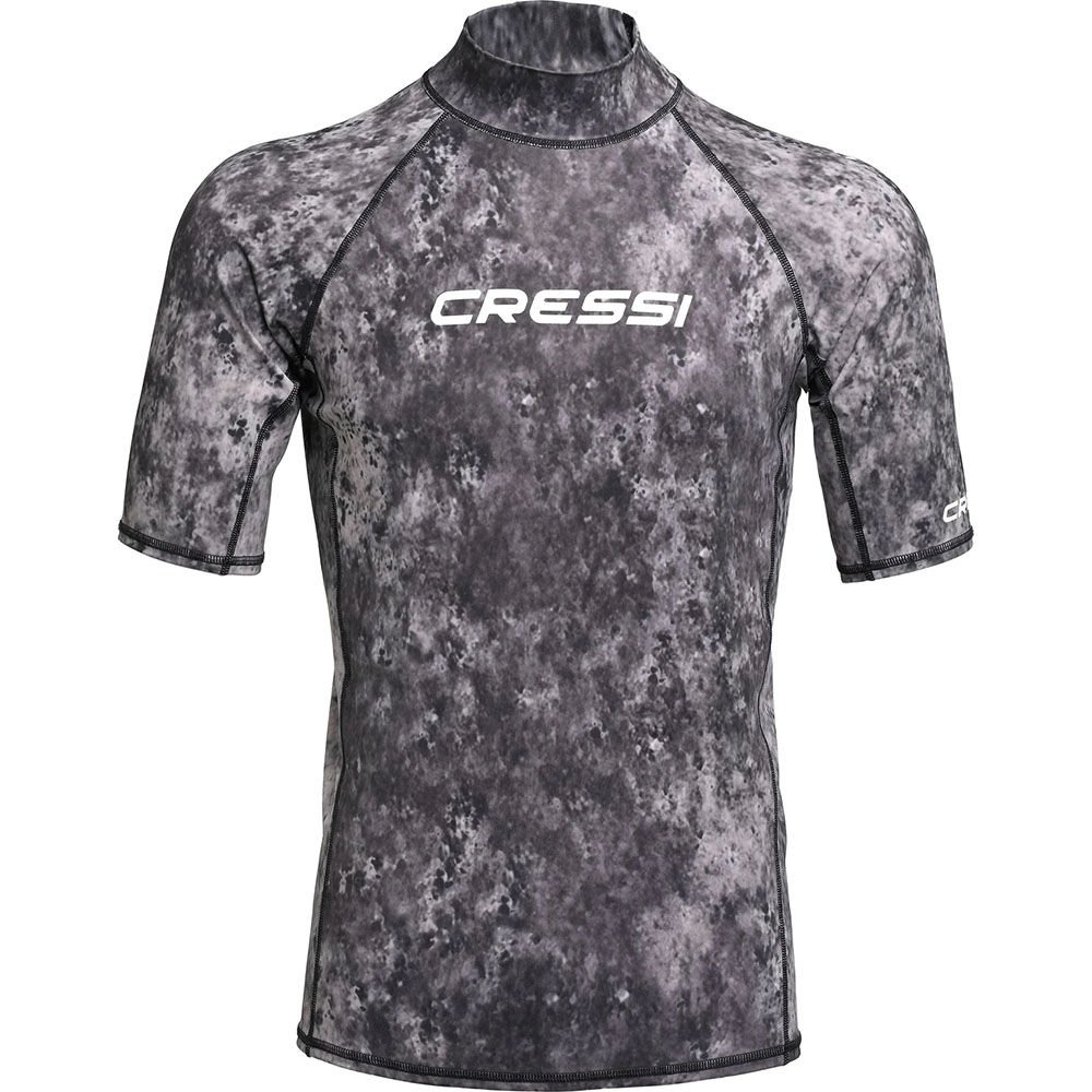 Cressi Rash Guard Man T-Shirt CAMO BLACK GREY - 3XL - NO:7