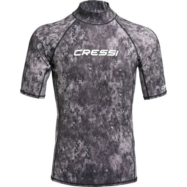Cressi Rash Guard Man T-Shirt CAMO BLACK GREY - 3XL - NO:7
