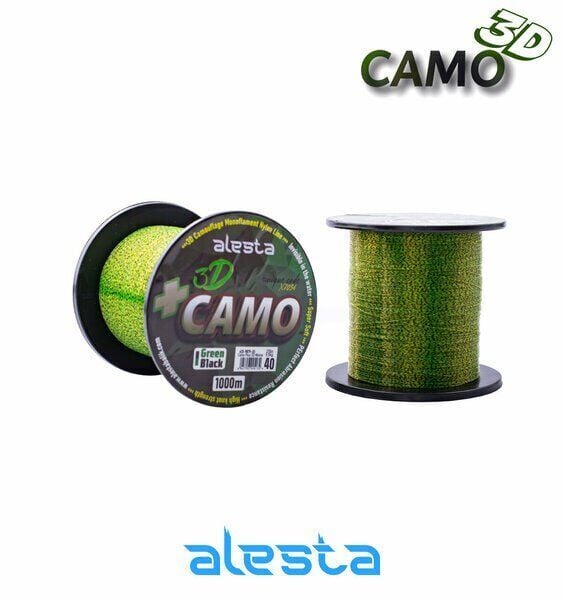 Alesta Camo Plus 0.40 mm 1000m Siyah/Yeşil Sazan Misinası 11.8kg Çeker