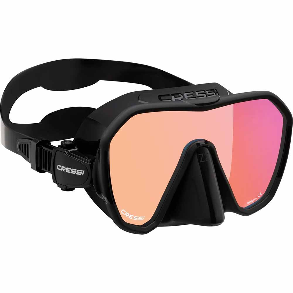 Cressi Z2 Dalış Maskesi BLACK-BLUE-ORANGE LENS
