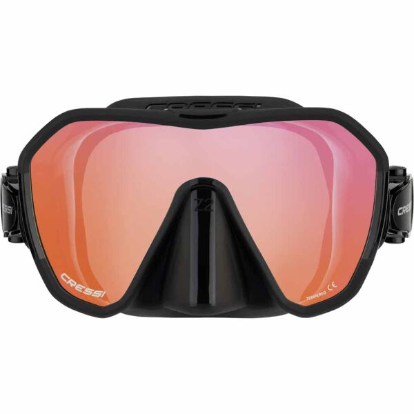 Cressi Z2 Dalış Maskesi BLACK-BLUE-ORANGE LENS