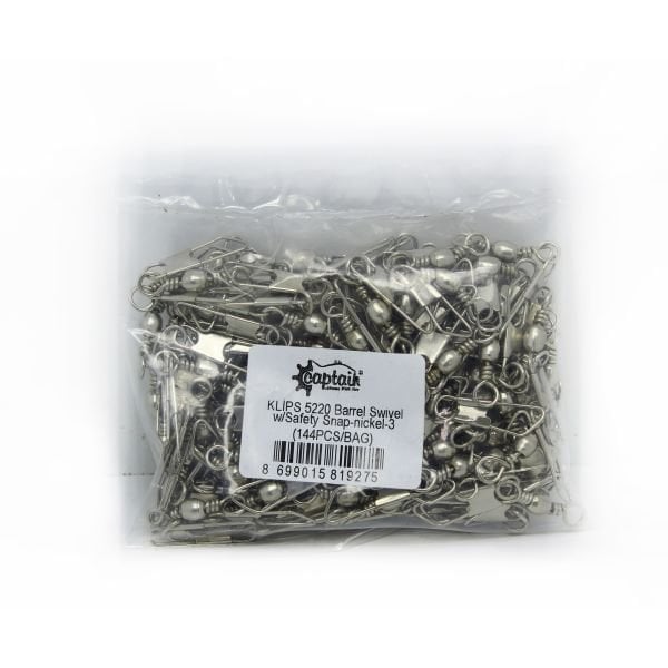 Captain 5220 Klips 144'lü Paket Nikel 5/0